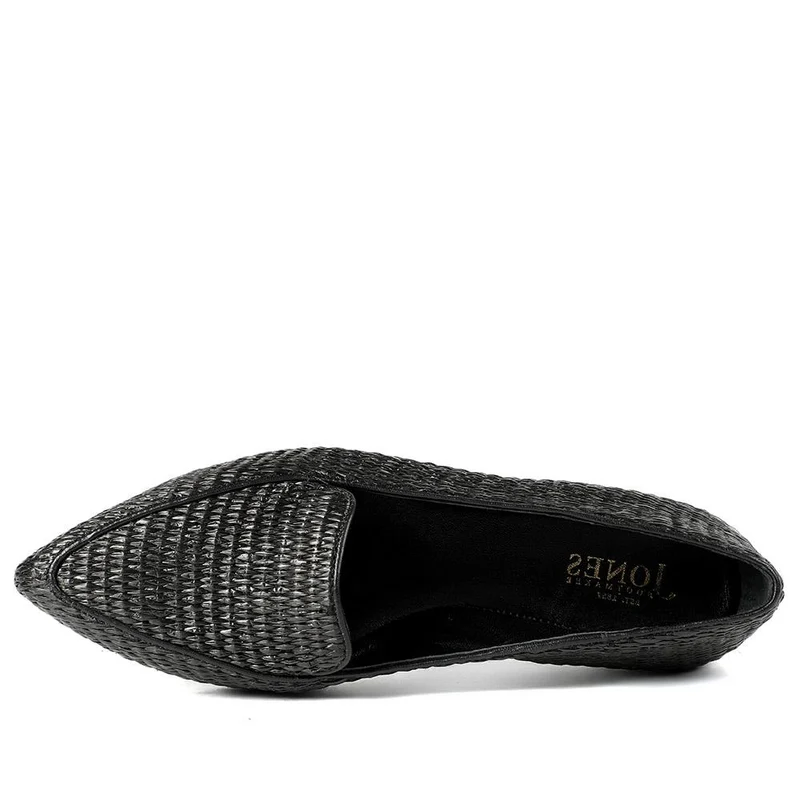 Sicily Leather Slip-On Shoes - SICILY / 326 204 - Black Rattan