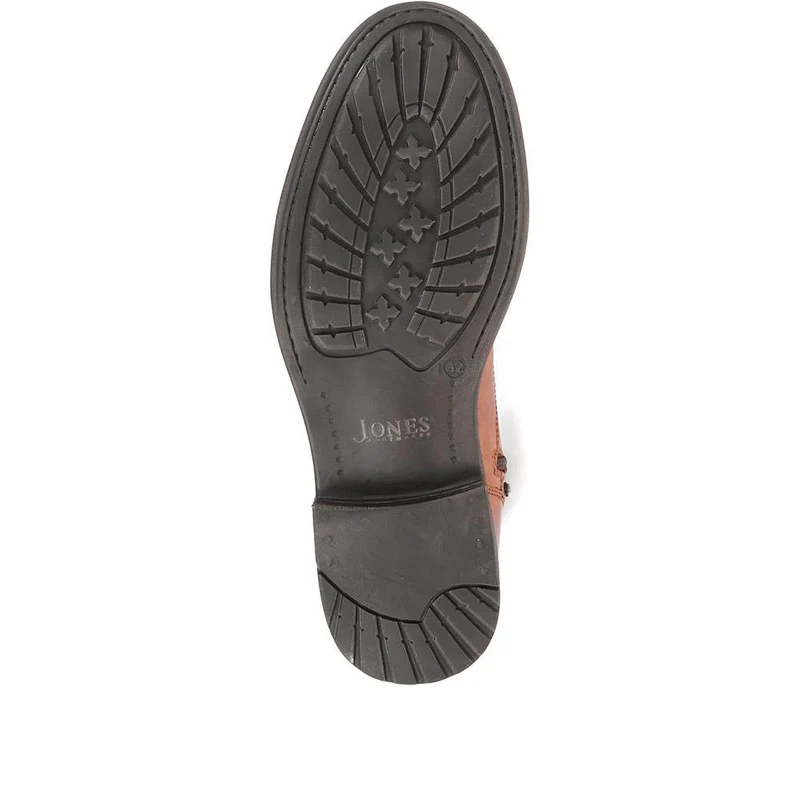 Docklands Leather Lace-Up Boots - DOCKLANDS / 321 008 - Dark Tan