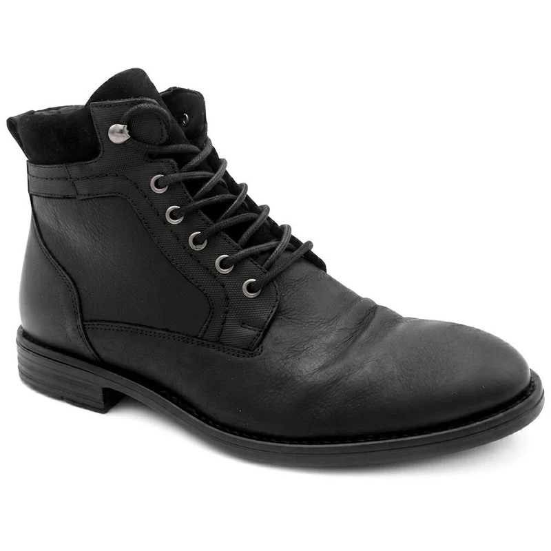 Docklands Leather Lace-Up Boots - DOCKLANDS / 321 008 - Black