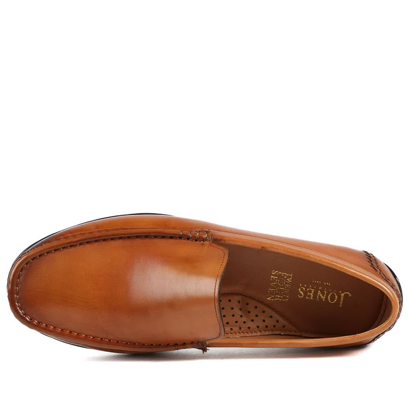Rawston Wide Fit Smart Leather Slip-On Shoes - RAWSTON / 327 069 - Tan