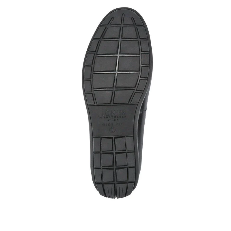Rawston Wide Fit Smart Leather Slip-On Shoes - RAWSTON / 327 069 - Black