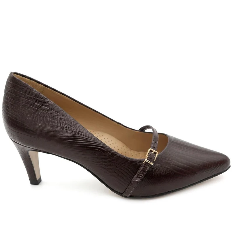 Zienna Leather Stiletto Heel Mary Janes - ZIENNA / 330 272