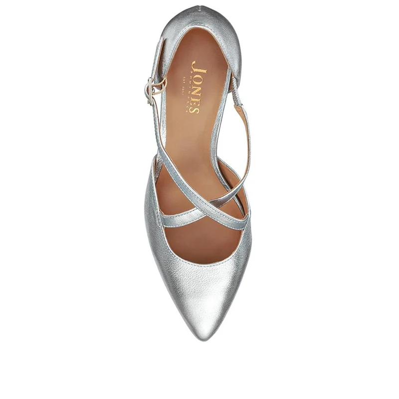 YSA Wide Fit Leather Stilettos - YSAWIDE / 330 274 - Silver Metallic