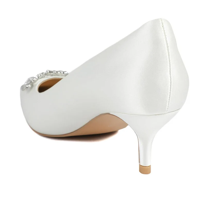 Ysobel Jewelled Occasion Court Shoes - YSOBEL / 329 099 - Ivory