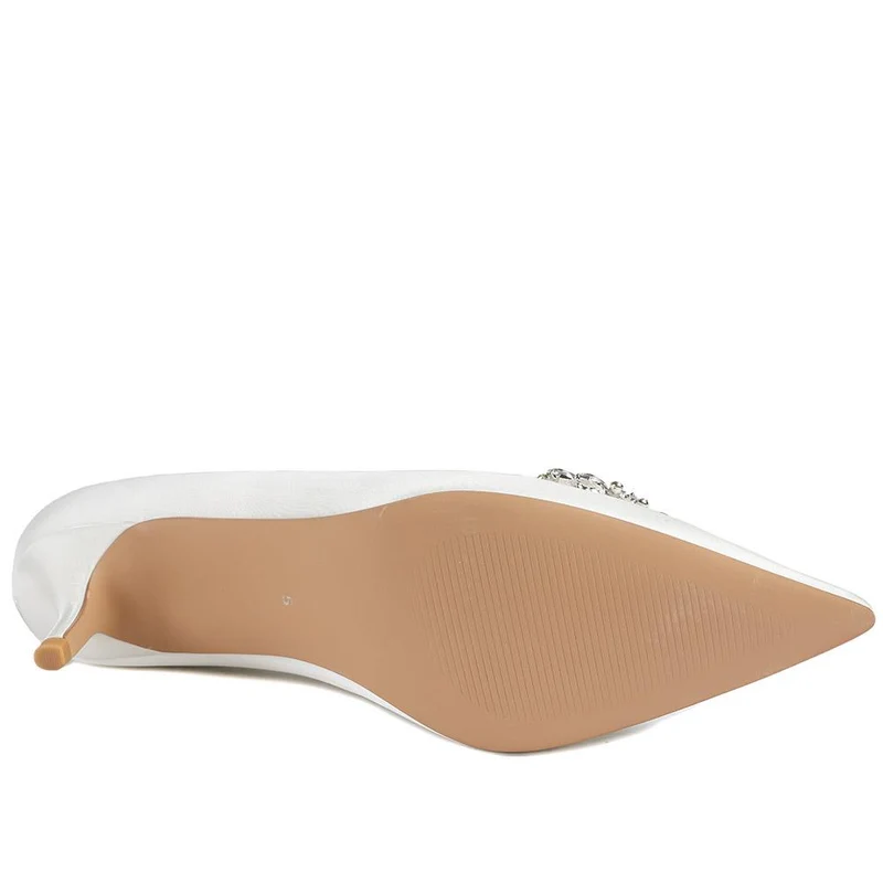 Ysobel Jewelled Occasion Court Shoes - YSOBEL / 329 099 - Ivory