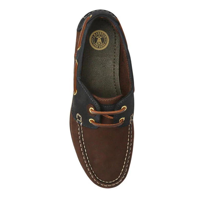 Leather Slip-On Boat Shoes - BARBR41503 / 327 361 - Brown