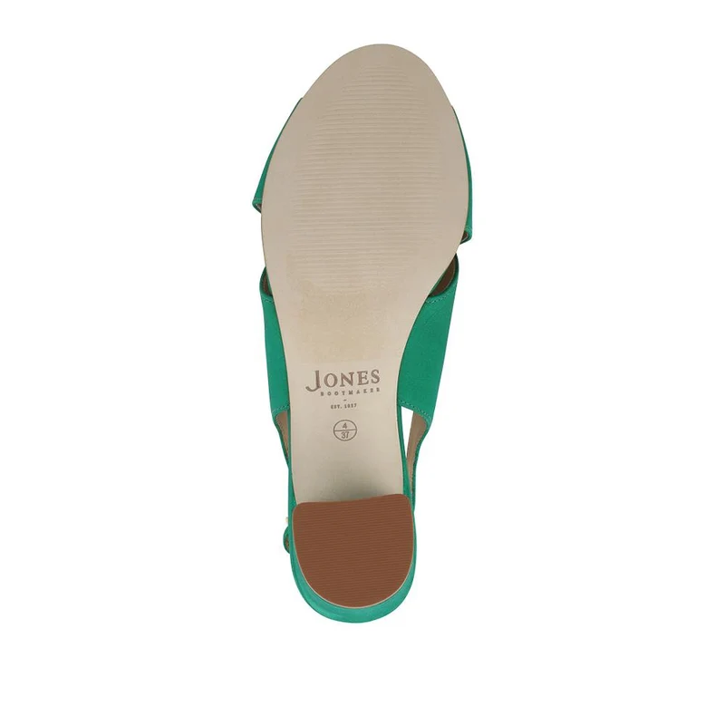 Geenah Smart Leather Slingback Sandals - GEENAH / 329 037 - Green Nubuck