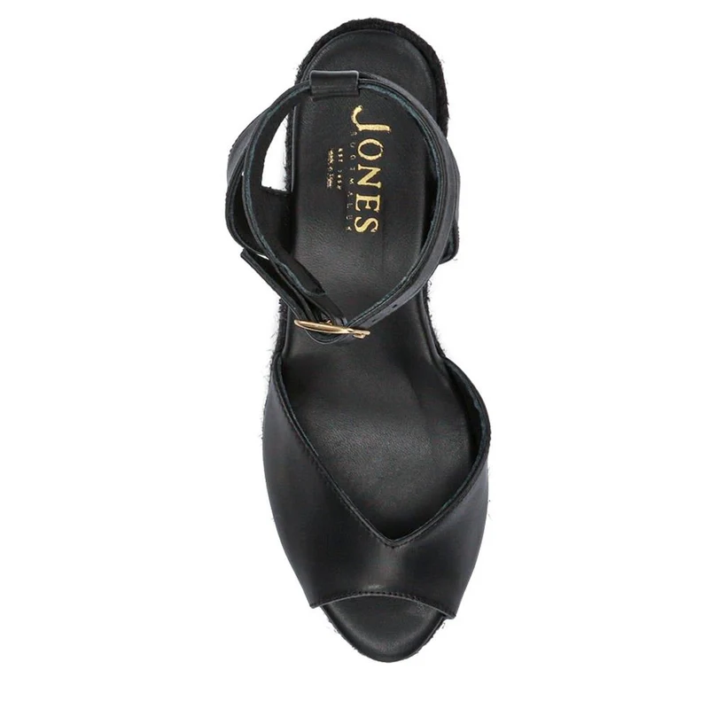 Marchesa Leather Wedge-Heeled Sandals - MARCHESA / 327 169 - Black Leather