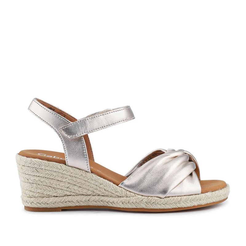 Moon Gabor Leather Wedge-Heel Espadrilles - GAB41505 / 326 987