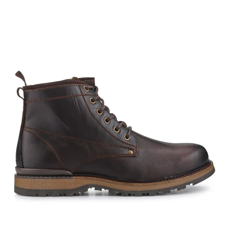 Ealing Leather Ankle Boots - EALING / 321 007 - Dark Brown