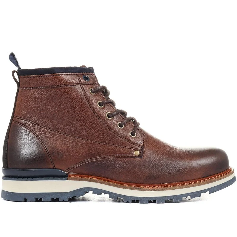 Ealing Leather Ankle Boots - EALING / 321 007 - Brown