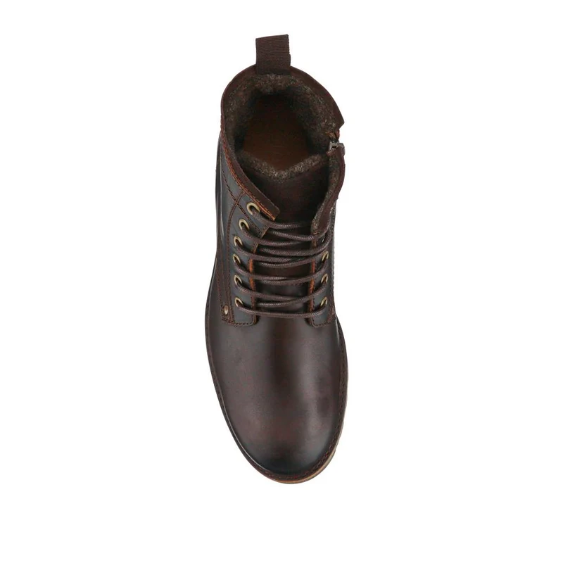 Ealing Leather Ankle Boots - EALING / 321 007 - Dark Brown
