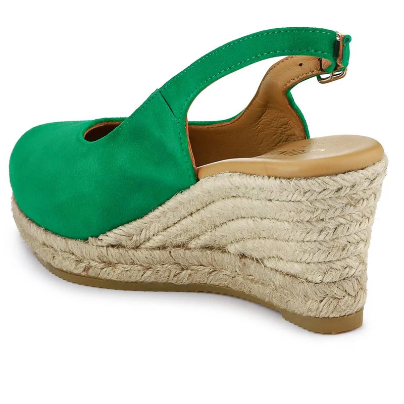 Cedrica Heeled Sandals - CEDRICA / 327 166 - Green Suede