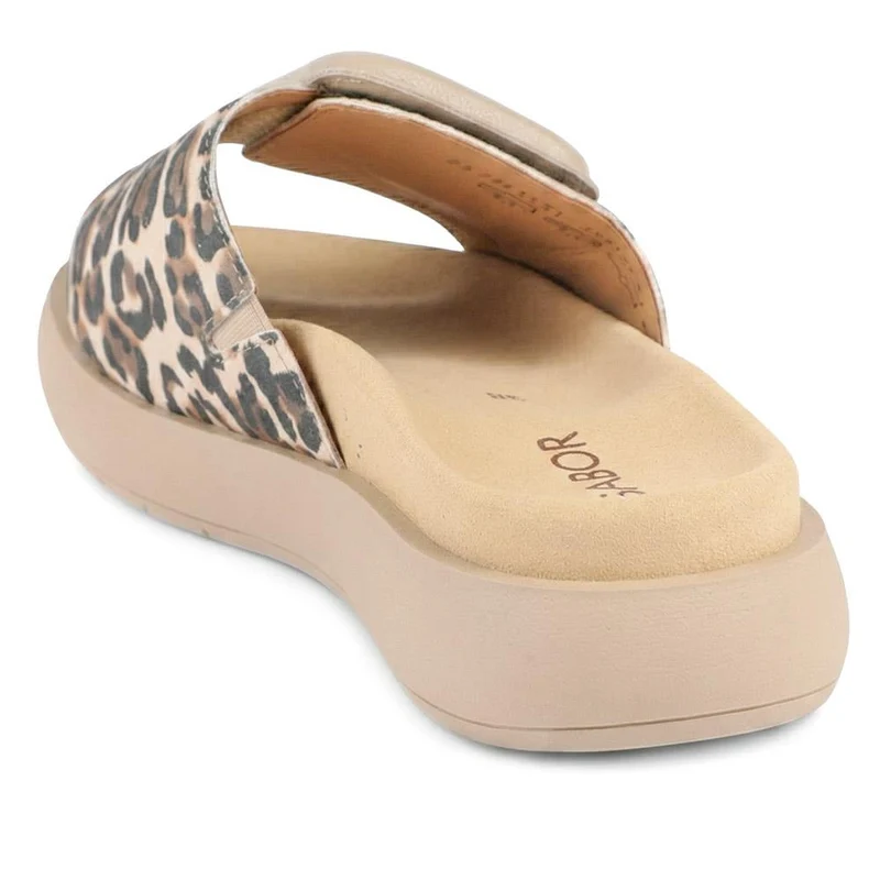 Gabor Adios Leather Slip On Mules - GAB43519 / 328 858 - Leopard