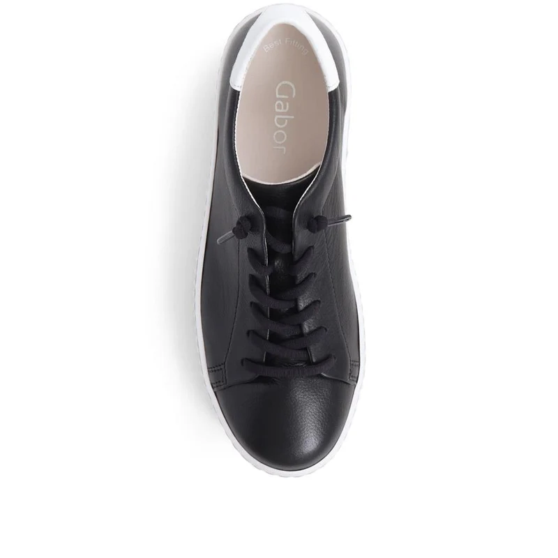 Woodall Leather Trainers - GAB37505 / 323 292 - Black