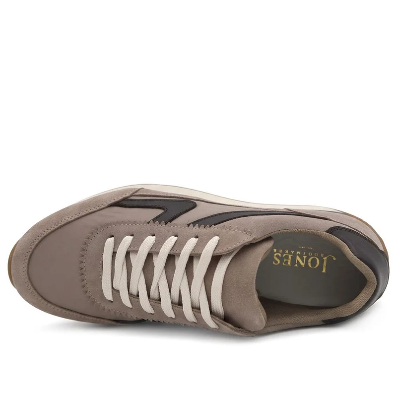 Aeries Leather Lace Up Trainers - AERIES / 329 809 - Beige-Brown