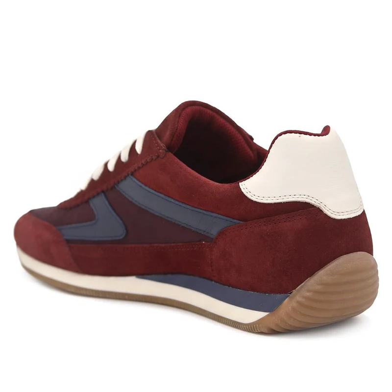 Aeries Leather Lace Up Trainers - AERIES / 329 809 - Burgundy