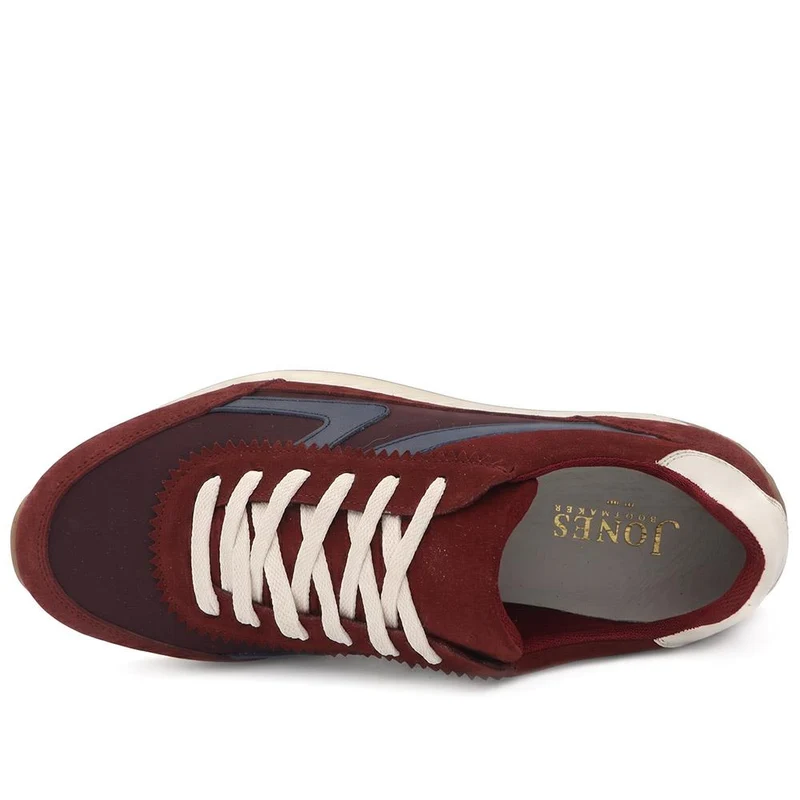 Aeries Leather Lace Up Trainers - AERIES / 329 809 - Burgundy