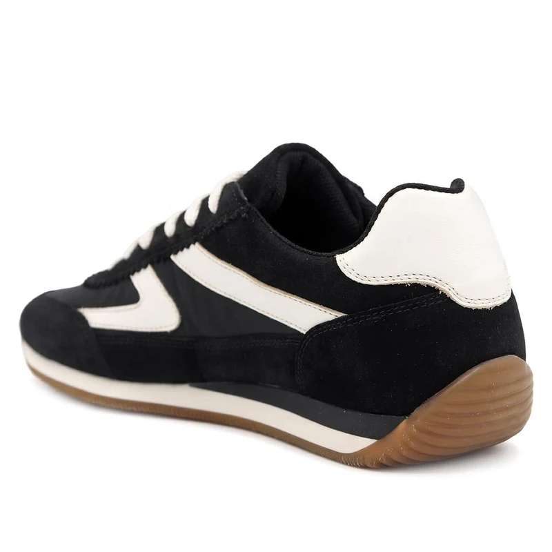 Aeries Leather Lace Up Trainers - AERIES / 329 809 - Black