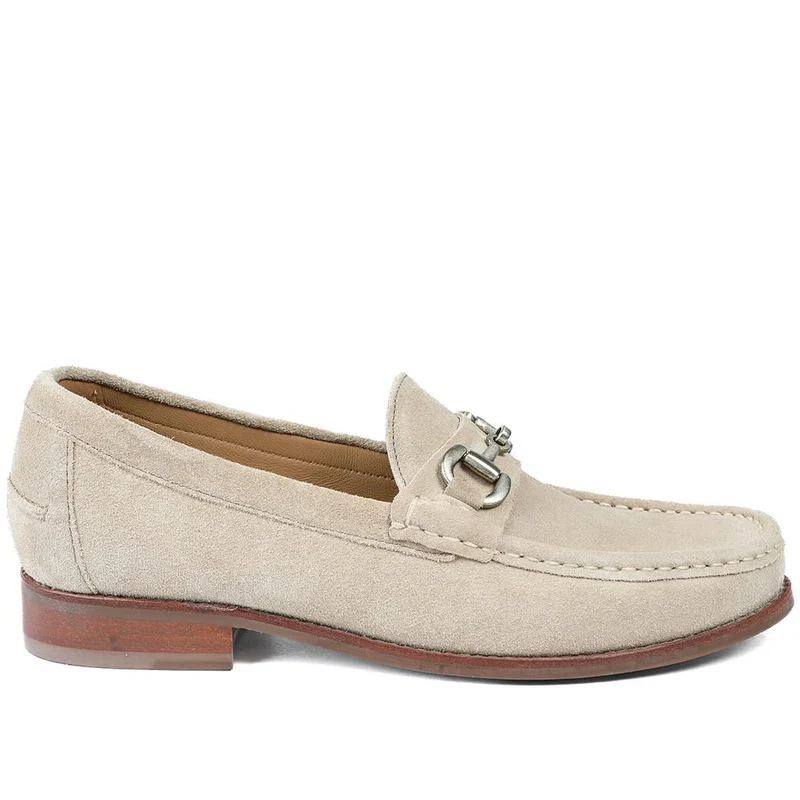 Roan Leather Slip-On Shoes - ROAN / 326 791 - Sand Suede