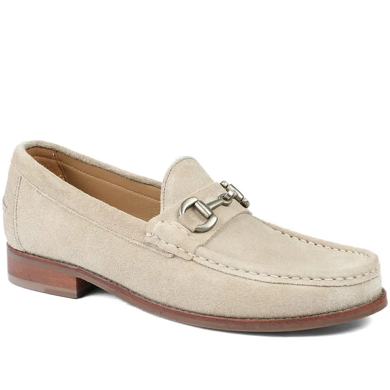 Roan Leather Slip-On Shoes - ROAN / 326 791 - Sand Suede
