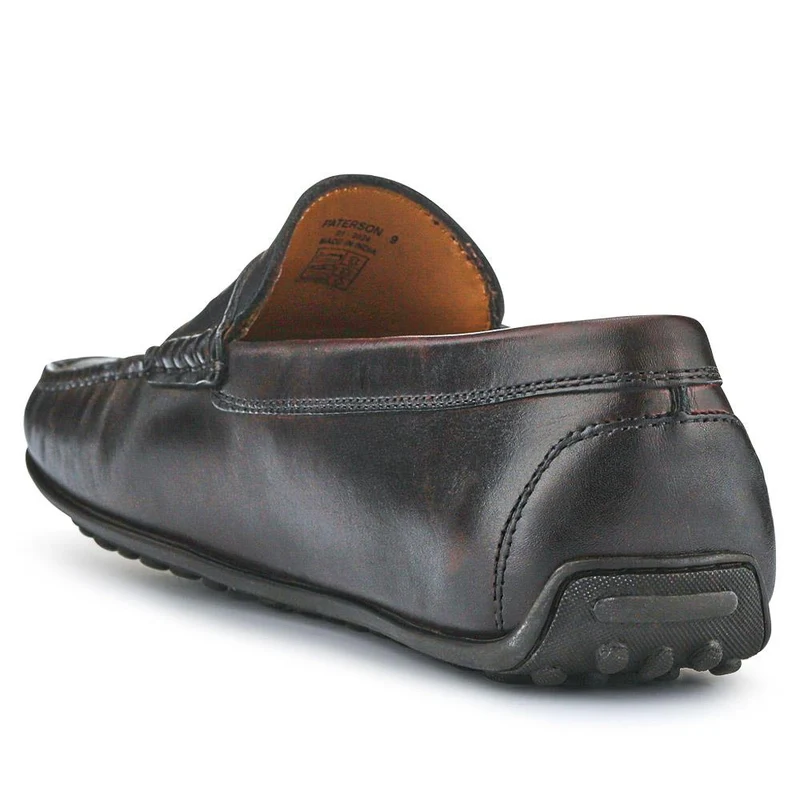 Paterson Leather Moccasins - PATERSON / 325 093 - Dark Brown