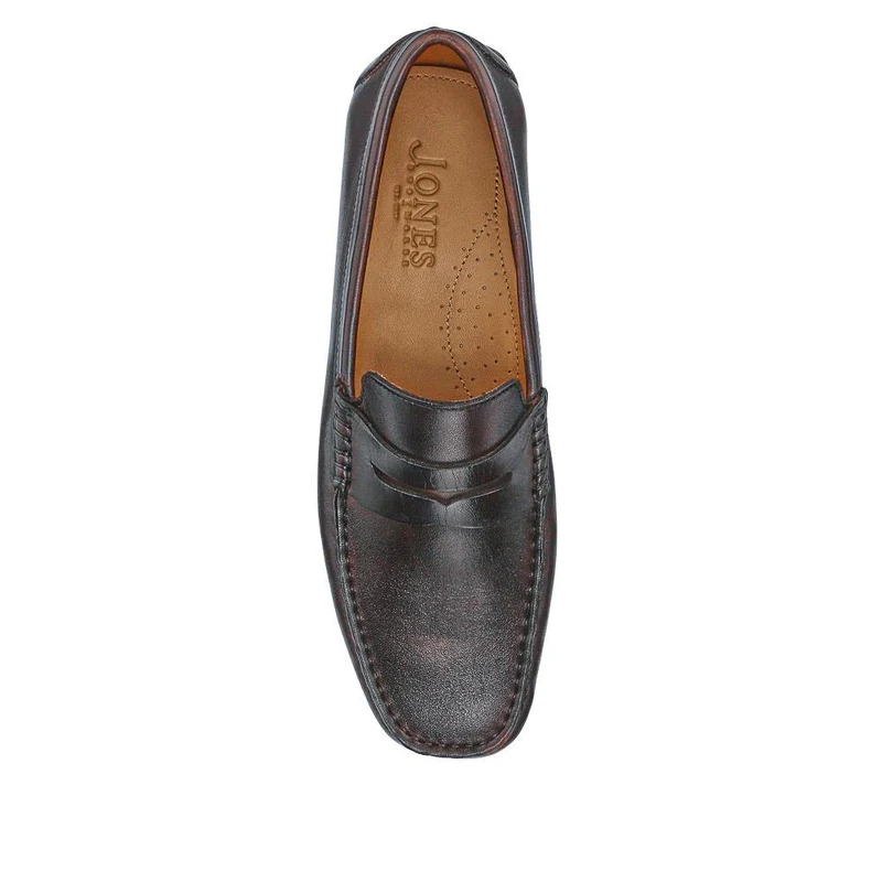 Paterson Leather Moccasins - PATERSON / 325 093 - Dark Brown
