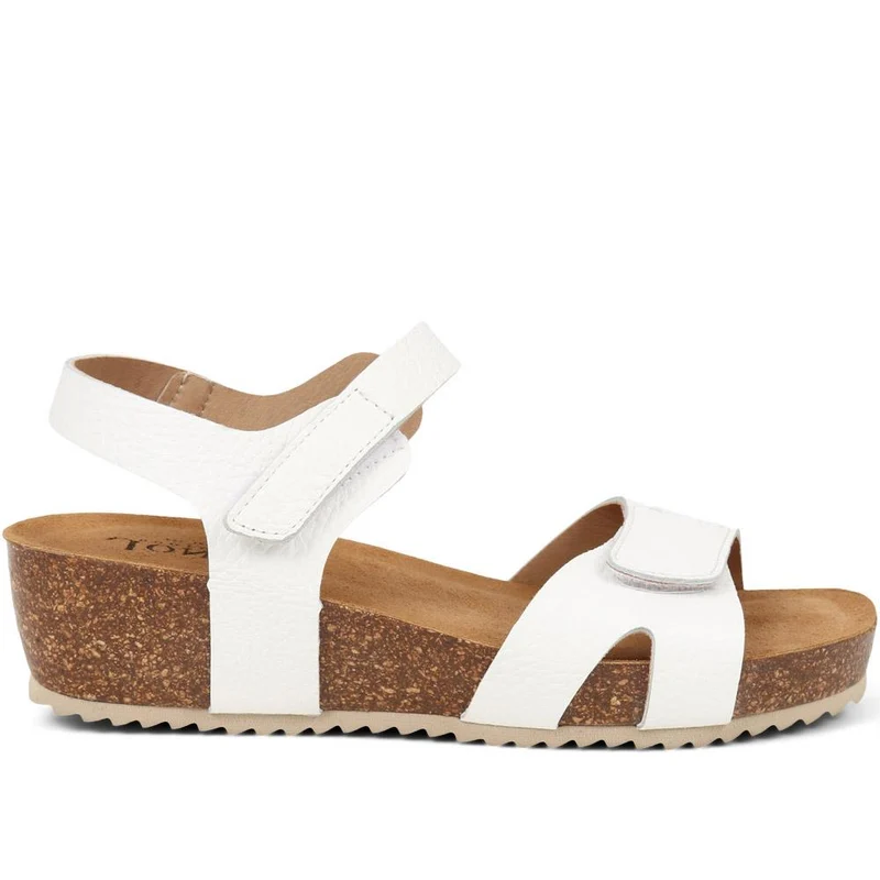 Joanie Leather Sandals - JOANIE / 325 288 - White