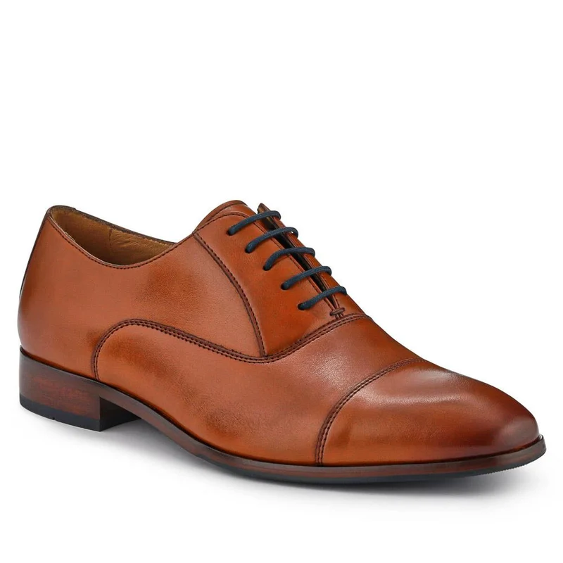 Marvin Leather Oxford Shoes - MARVIN / 325 748 - Tan