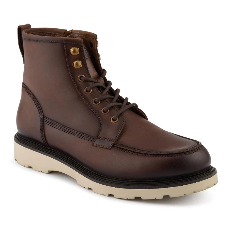 Essex Chunky Leather Boots - ESSEX / 328 074 - Dark Brown