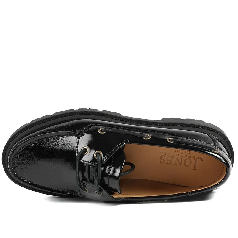 Perdita Leather Platform Moccasins - PERDITA / 328 592 - Black Patent