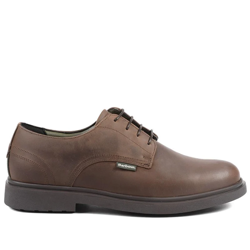 Barbour Carthy Leather Derby Shoes - BARBR42500 / 328 009 - Dark Brown