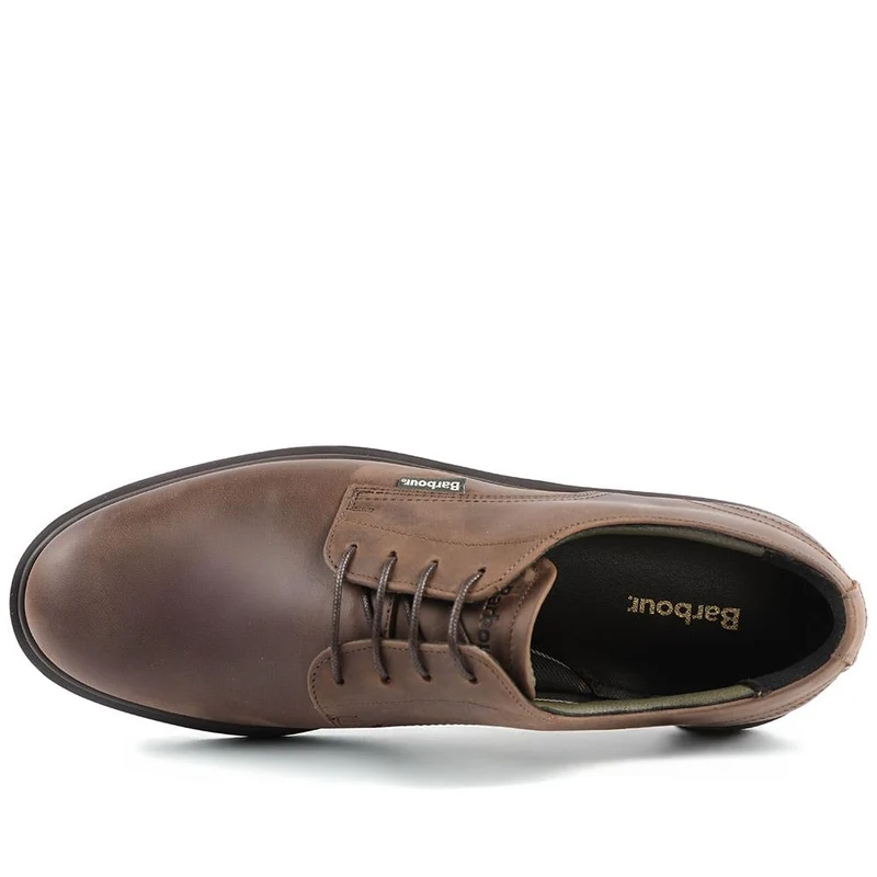 Barbour Carthy Leather Derby Shoes - BARBR42500 / 328 009 - Dark Brown