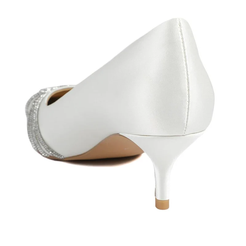 Zaina Embellished Detail Occasion Court Shoes - ZAINA / 329 095 - Ivory