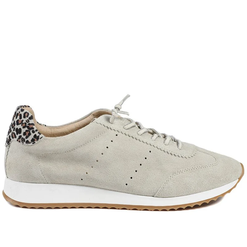 Alenya Suede Leather Lace Up Trainers - ALENYA / 328 895
