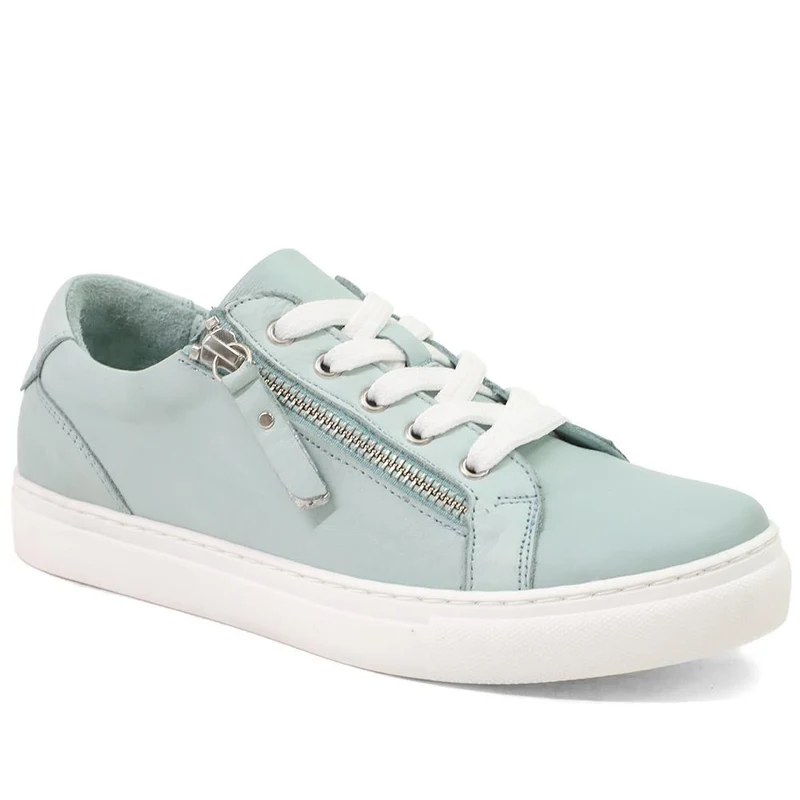 Padova2 Leather Lace-Up Trainers - PADOVA2 / 324 917 - Mint