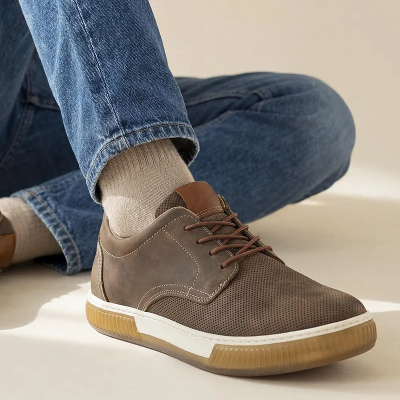 Seaford Suede Trainers - SEAFORD / 325 136 - Tobacco