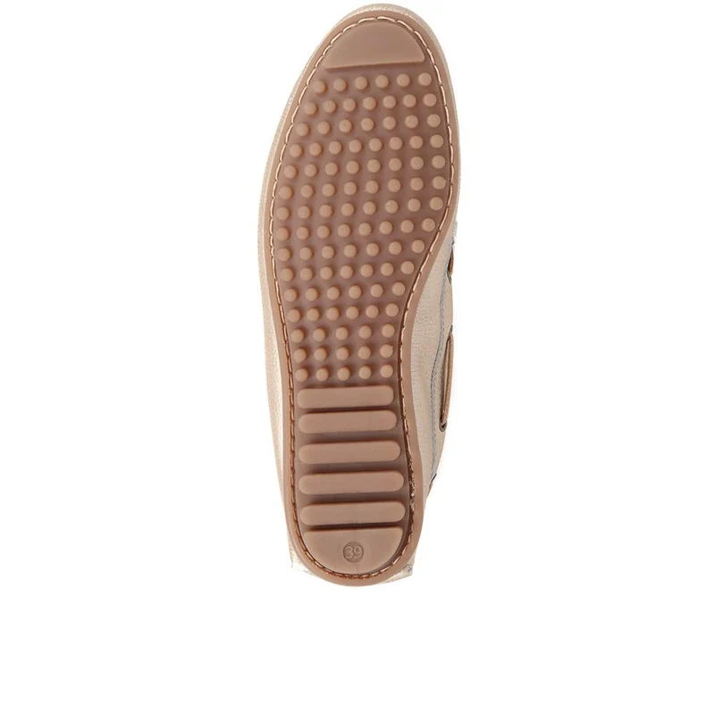 Perri Leather Loafers - PERRI / 325 191 - Soft Gold