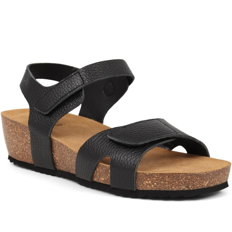 Joanie Leather Sandals - JOANIE / 325 288 - Black