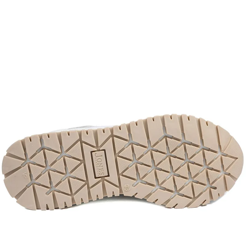 Asha Leather Wedge Trainers - ASHA / 329 137 - White Metallic