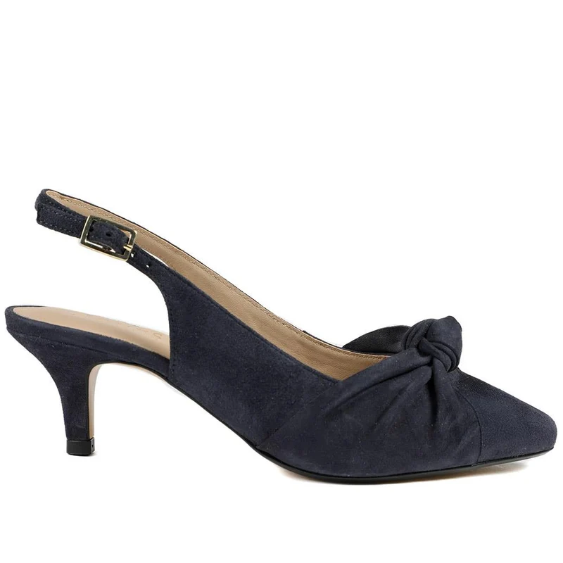Zie Leather Bow Detailed Slingback Sandals - ZIA / 328 978