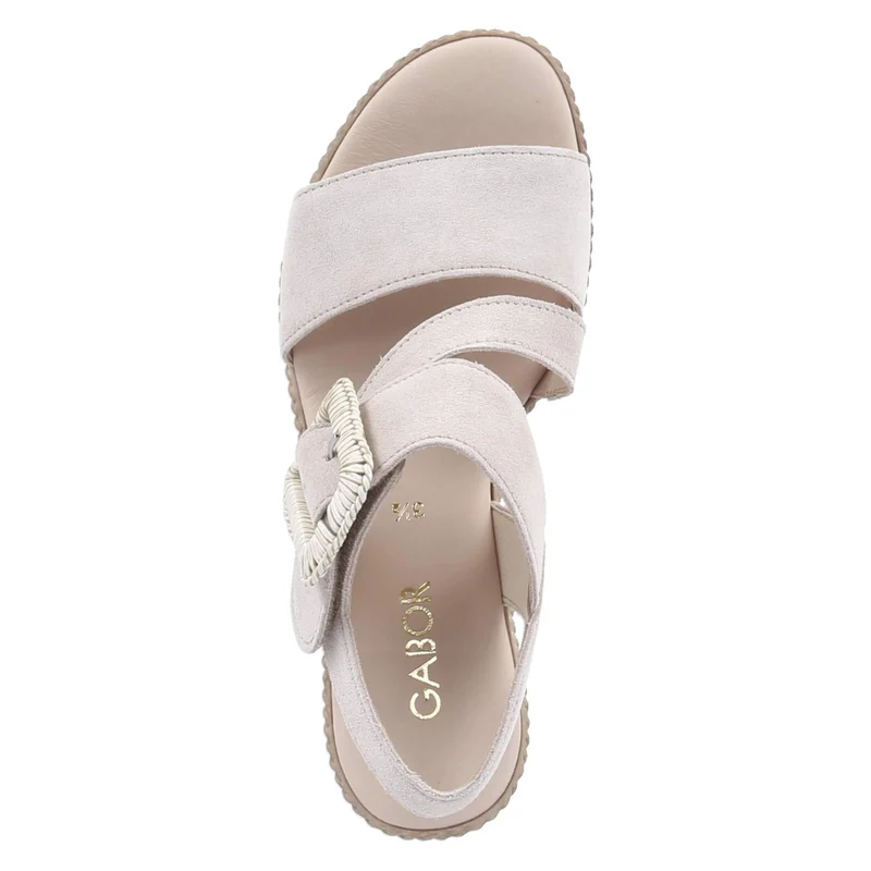 Espadrille-Sandaletten Beige