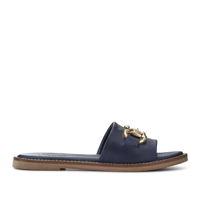 Emillina Leather Buckle Mule Sandals - EMILLINA / 323 646