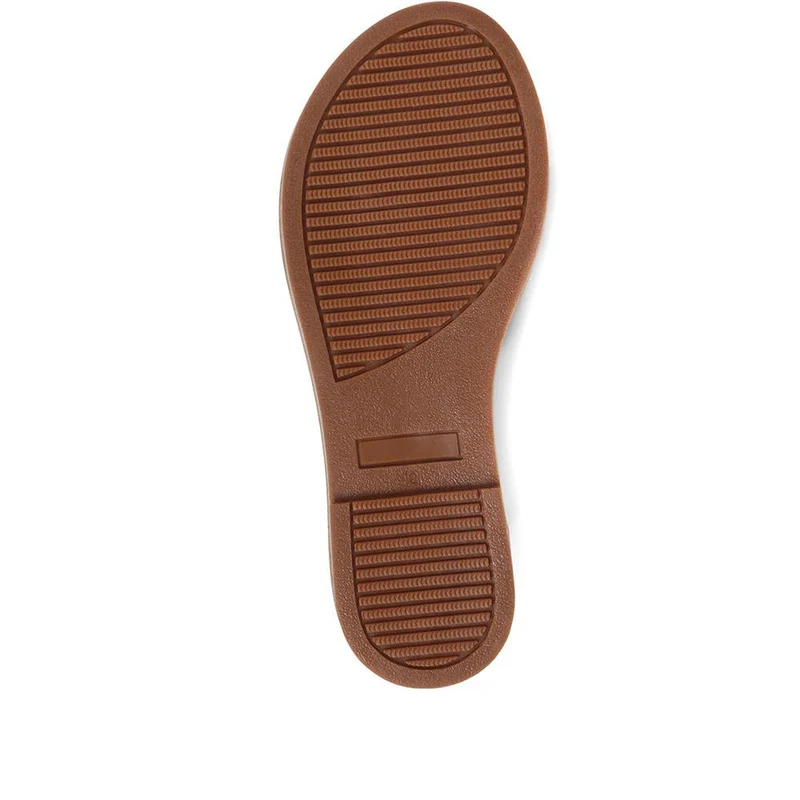 Emillina Leather Buckle Mule Sandals - EMILLINA / 323 646 - Taupe