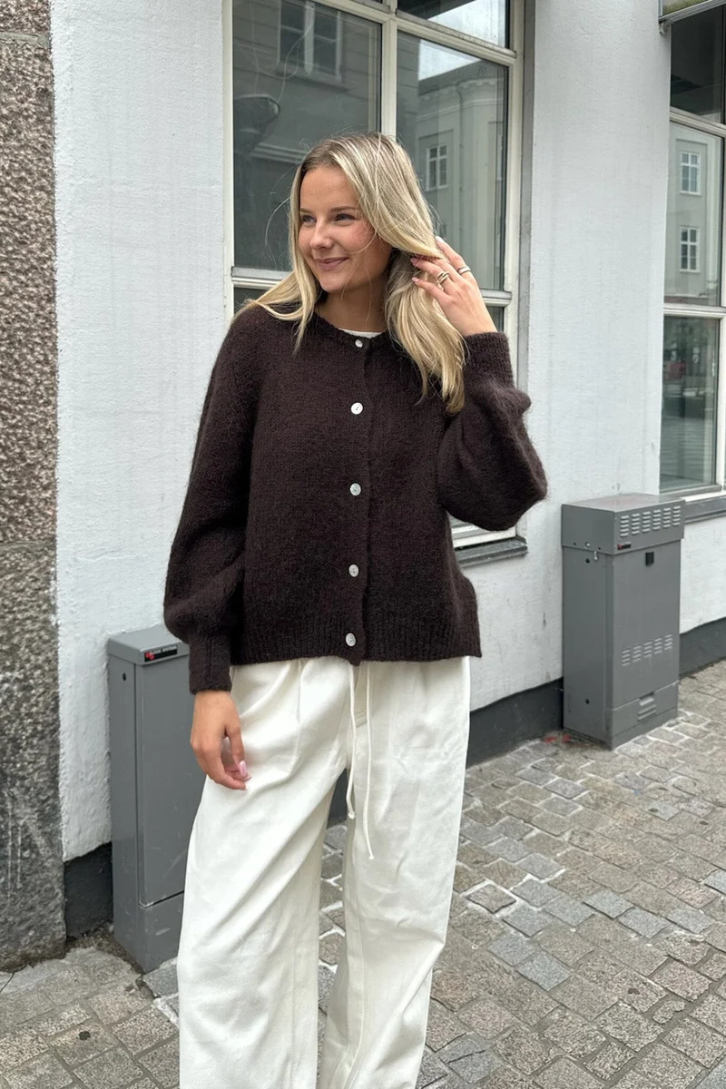 BYIC - Idaic Cardigan - dbrown Dark Brown