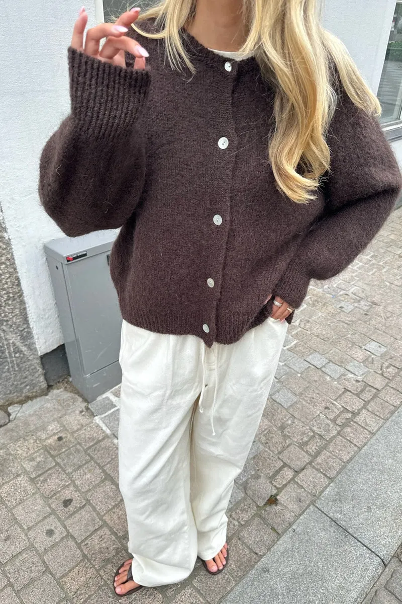 BYIC - Idaic Cardigan - dbrown Dark Brown