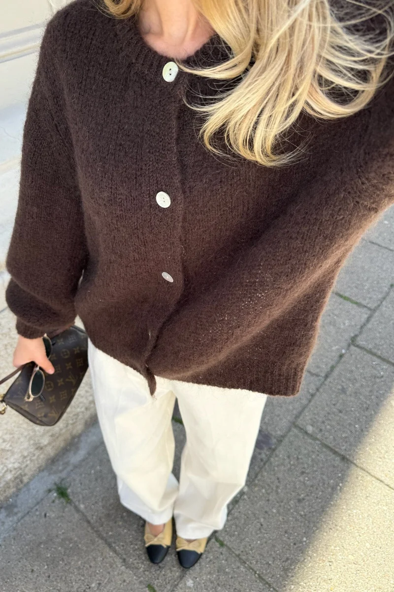 BYIC - Idaic Cardigan - dbrown Dark Brown