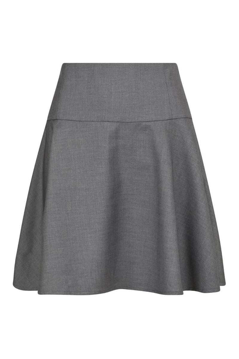 Neo Noir - Pamelo Skirt - Dark Grey Melange