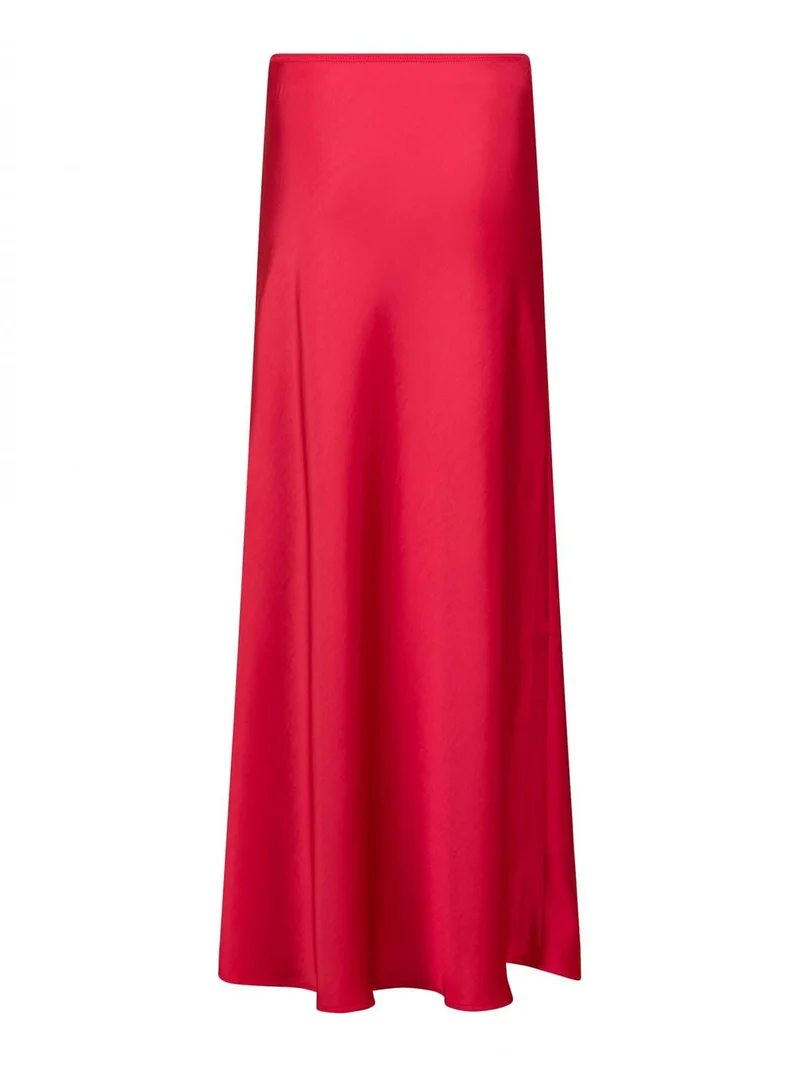 Neo Noir - Vicky Heavy Sateen Skirt - Red
