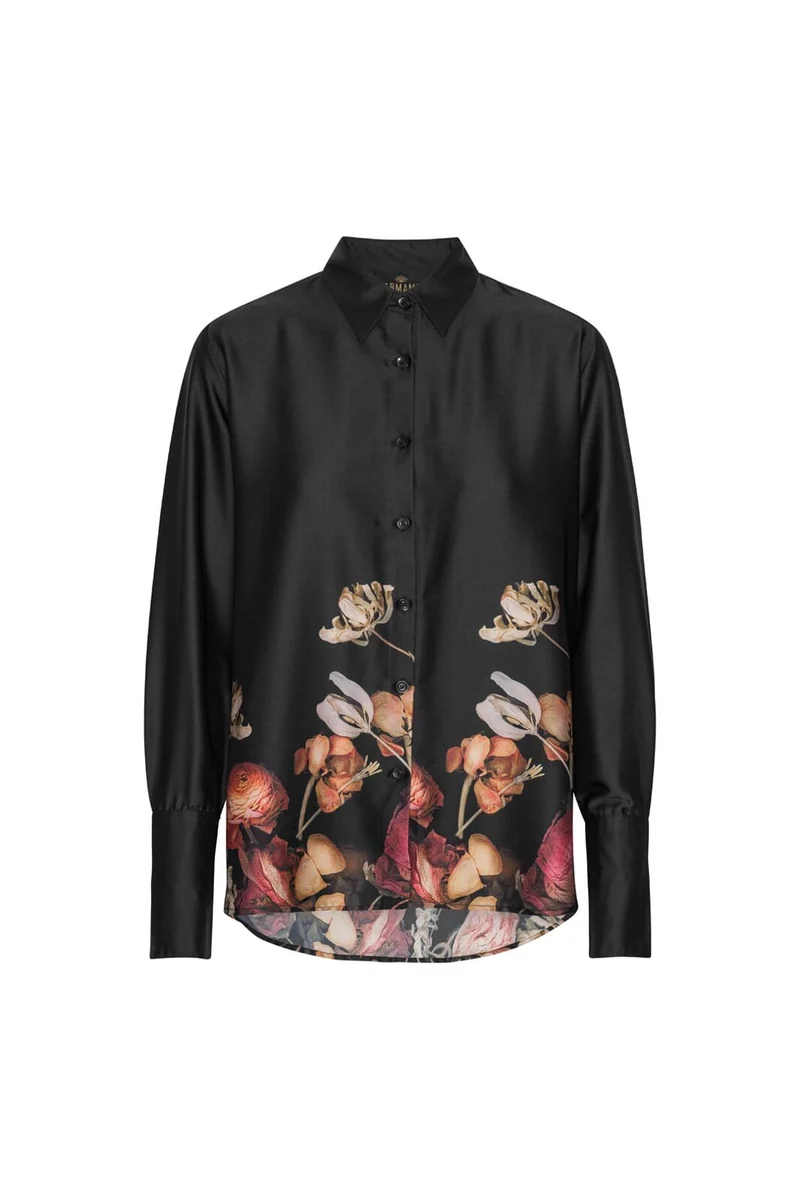 Karmamia - Joseph Shirt - Black Blossom